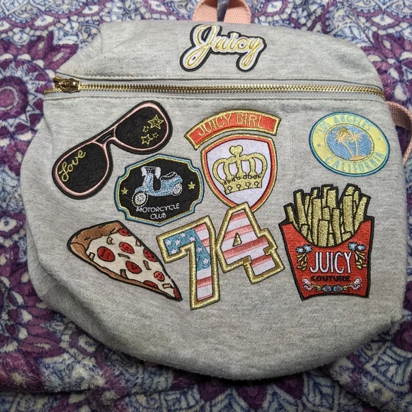 Juicy Couture | Bags | Juicy Couture Patch Backpack | Poshmark display picture 3